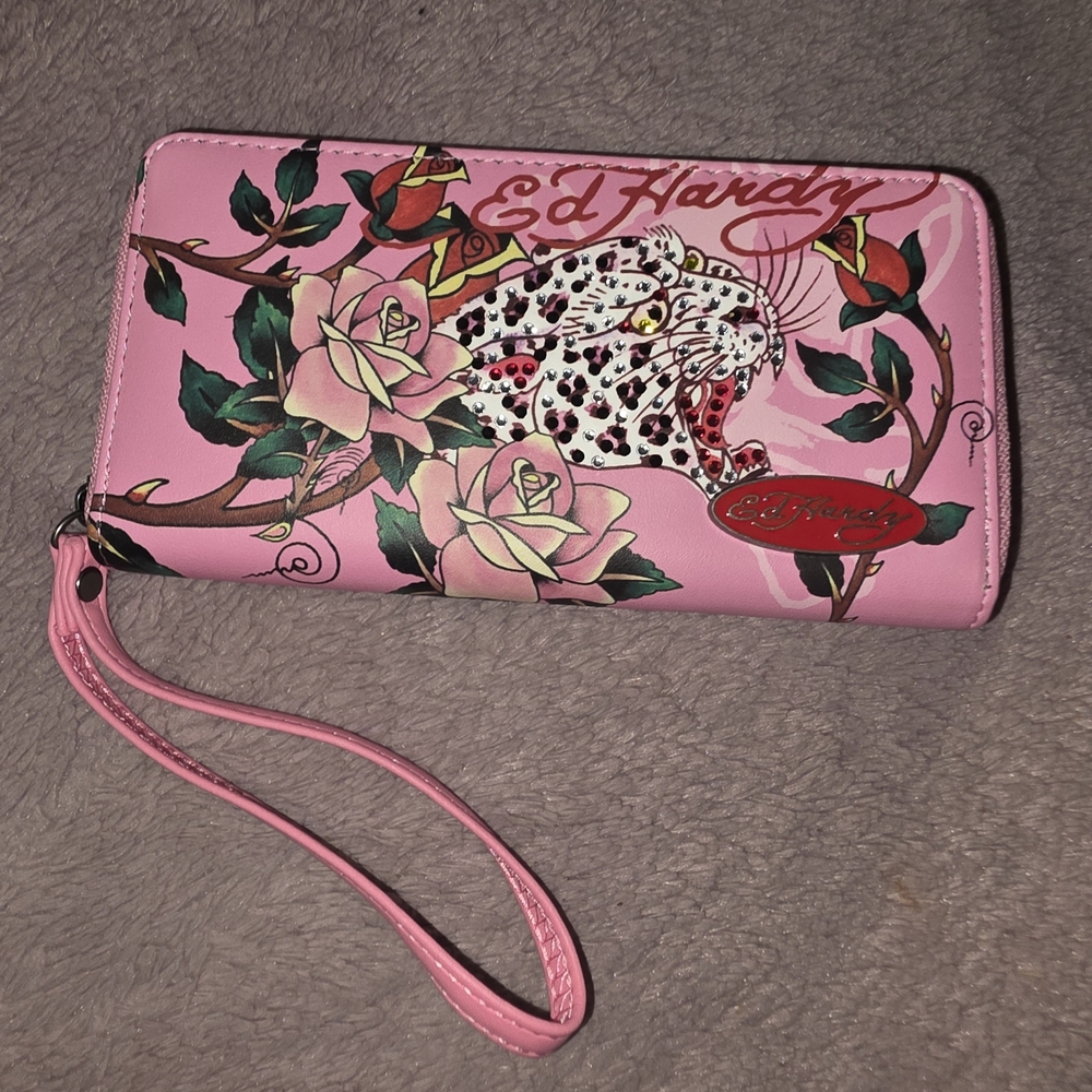 Ed Hardy Pink Tiger Wallet
